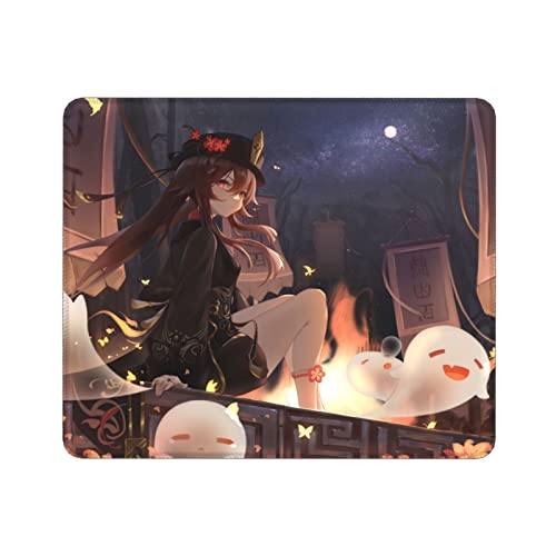 Ennary Hu Tao Genshin Impact Gaming Mouse Pad Desk Pad Mousepad with Non-Slip Computers Laptop Office&Home 300x250x3mm 12x10x0.12 Inch