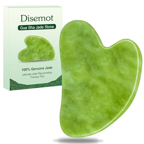 Gua Sha Facial Tools, Natural Anti-Aging Jade Beauty Skin-Care Tool, GuaSha to Rejuvenate Facial Skin Cooling, Slimming & Firming, Great as Stocking Stuffers