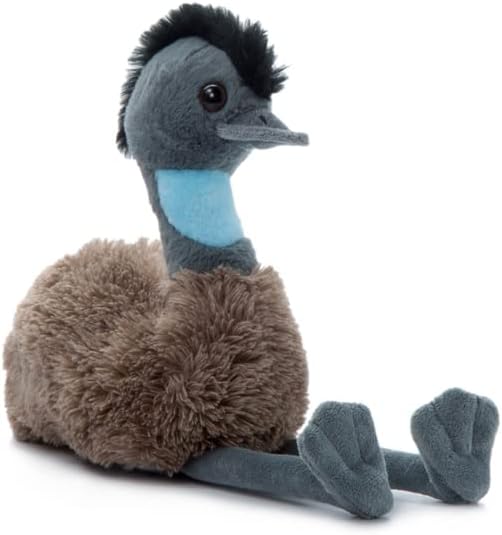 The Petting Zoo Emu Stuffed Animal Plushie, Wild Onez, Kids Gifts, 9 in | Emu Realistic Wildlife Animals by Zoologee. Great Toys for Girls and Boys. Plush Gifts for Kids