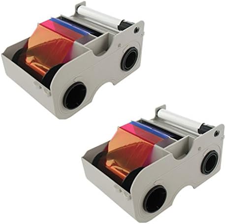 Fargo 44200 YMCKO Color Ribbons - 2 Pack Bundle