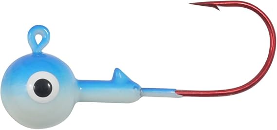 Northland Tackle Gum-Ball JIG / 1" / 1/16 OZ - #4 HK / 7 Pack/GLO Moonlight