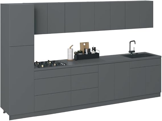 Kitchen Elegant Collection Gray Color Base Size 11Ft Wide