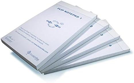 Livescribe Flip Lined Notepad #1-4 (3" x 5", ~76mm x 127mm), 4 Pack