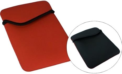 QVS Reversible Nylon Sleeve for iPad 2/3 - Red/Black (IC-RB)