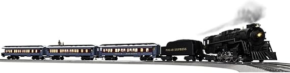 Lionel Warner Brothers The Polar Express LionChief Electric O Gauge Bluetooth 5.0 Train Set with Disappearing Hobo Car and Remote