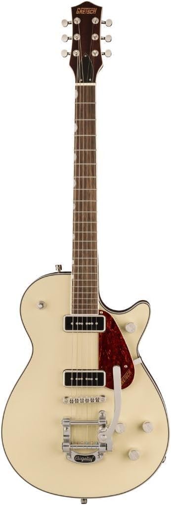 GRETSCH G5210T-P90 Electric Guitar Electromatic® Jet™ Two 90 Single-Cut with Bigsby®, Laurel Fingerboard, Vintage White with Soft Case