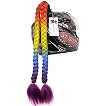 Pigtails Accessory for Helmet Pigtails Ponytail Braids Hair for Motorcycle Bicycle Batting Skate Helmet or Other Helmets 2 Braids Together 24inch /Many Colors (Helmet not Included)