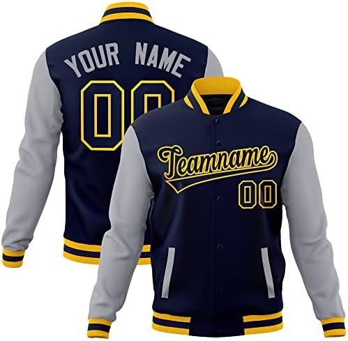 KXK Custom Fashion Varsity Jacket Cotton Blend Letterman Baseball Jacket Unisex Coats Personalized Stitched Name Number