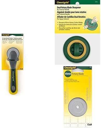 Omnigrid 45 mm Rotary Cutter Kit with Replacement Blade & Sharpener