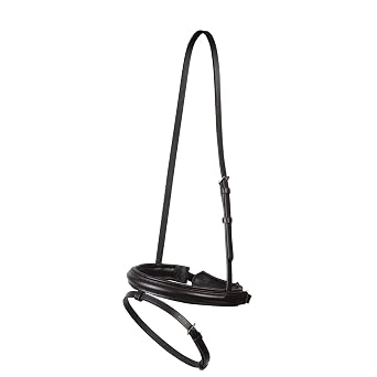 Collegiate Essential Padded Raised Crank Noseband, Brown, Pony