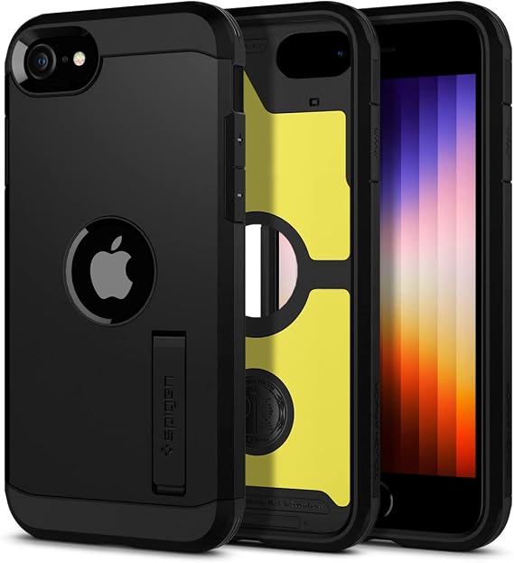 Spigen iPhone SE Case Tough Armor Black