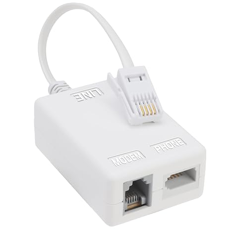 ADSL Filter Microfilter for Broadband/Phone, BT Plug to ADSL RJ11 Connector