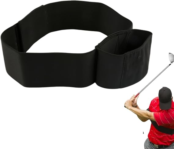 Nebulith Slider Golf Training Aid, Adjustable Swing Correcting Arm Band, Elastic Golfs Swing Training Aid Band, Golf Swing Trainer for Beginners, Golf Wrist Training Aid, Improve Swings Stability