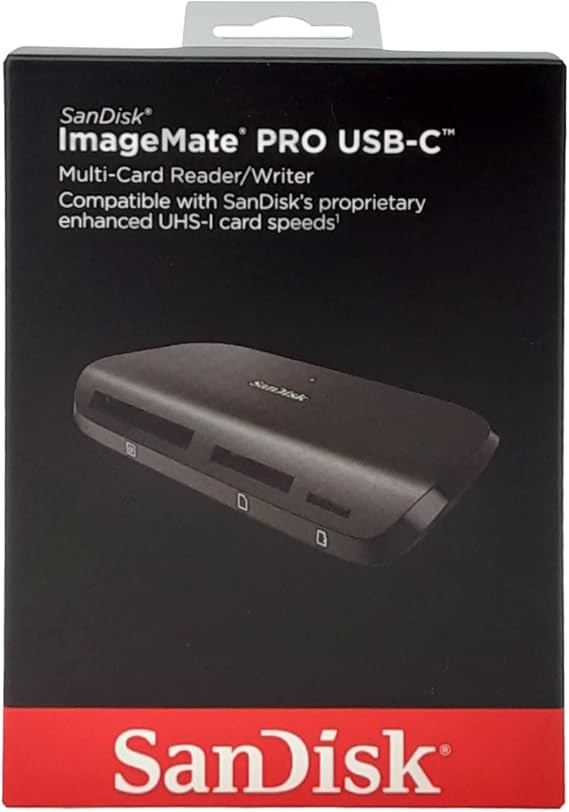 SanDisk ImageMate PRO USB-C Multi-Card Kart Okuyucu SDDR-A631-GNGNN, Siyah