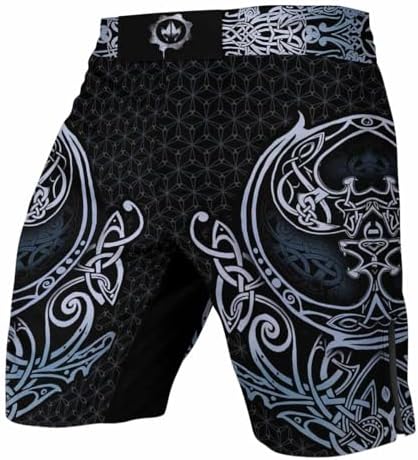 Viking Mens Fight Shorts MMA Boxing BJJ Kickboxing Shorts Trunks Fight Wear