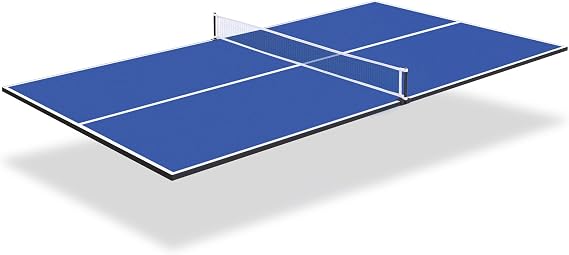 Ping Pong Table Top, Foldable Table Tennis Table Topper for Pool Table, Indoor Outdoor Table Tennis Conversion Top for Billiard Table w/Net & Foam Padding, Easy Conversion