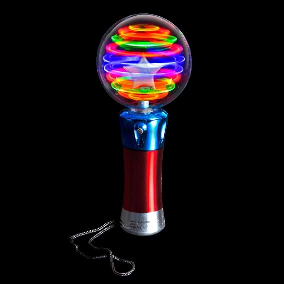 Rhode Island Novelty Light-up Magic Ball Wand, One Piece