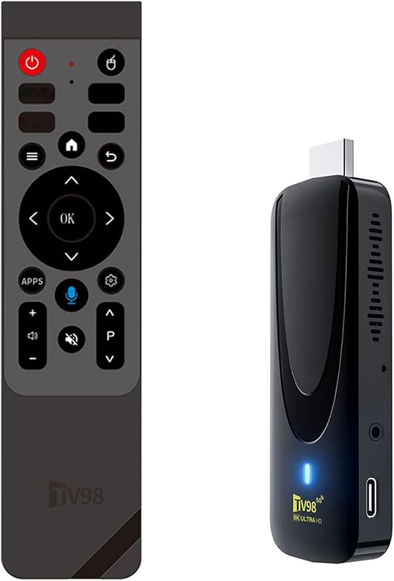 TV98 ATV X7 Android 14 Smart TV Box WiFi 2.4G 5G BT5.0 Smart Home Player HD 4K 8K Streaming Stick