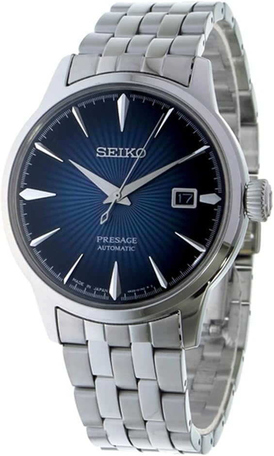 Seiko Presage SRPB41J1 Presage Automatic Wristwatch, Navy Men's