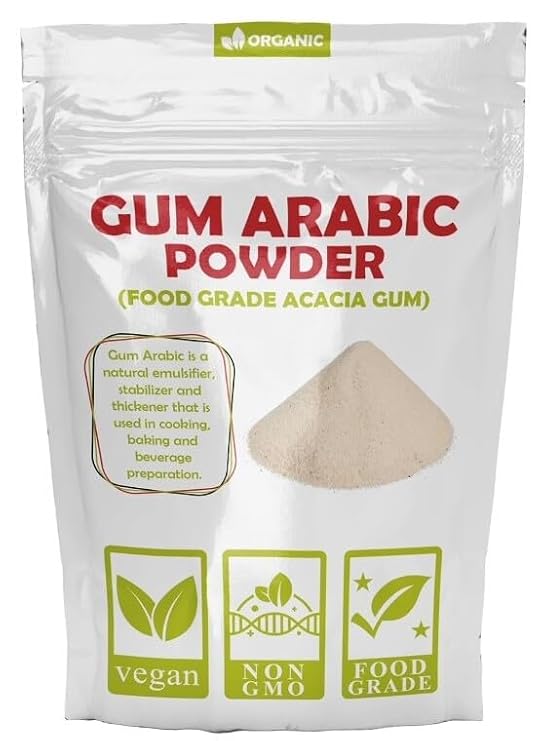 Premium Organic Gum Arabic Powder - Food Grade for Baking and More - 2LBS
