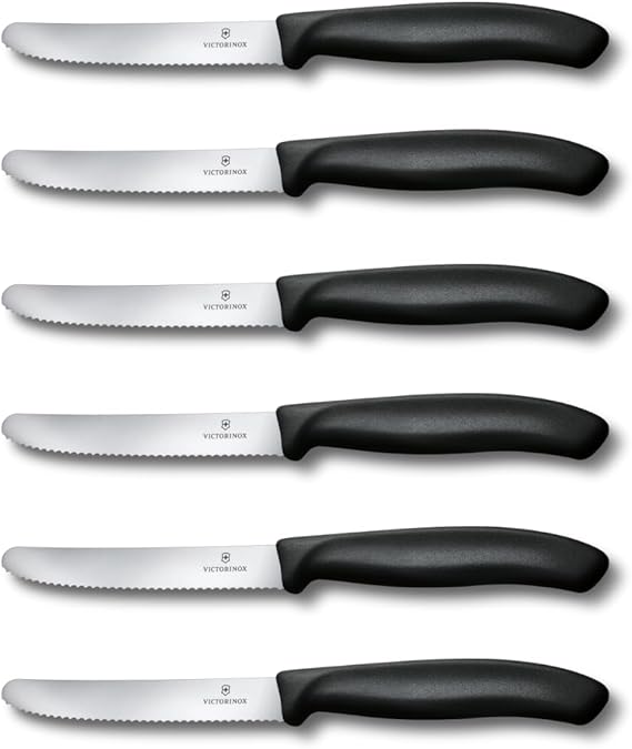 Victorinox 6.7833.6 SwissClassic Blisterli Siyah 6lı Domates Bıçağı