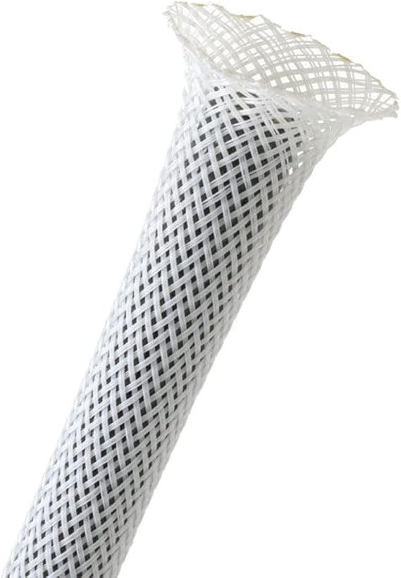 Techflex 1/8" Expandable Sleeving 25 ft. White