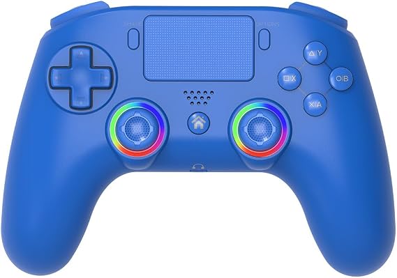 Subsonic - Wireless controller for PS4 / Playstation 4 - Bluetooth controller with LED, vibration and gaming headset jack - Blue [playstation_4]