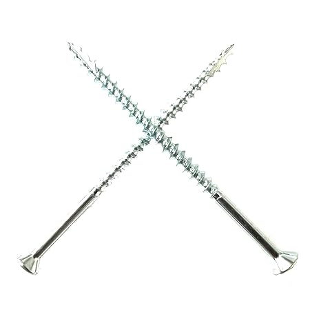 #8 x 3 Wood Screws 20 Qty Flat Head Particle Board Screws Type 17 Point w/Nibs Steel Zinc Coated Wood Screws Great for MDF, Cabinet Hinges, Furniture, Indoor Woodwork