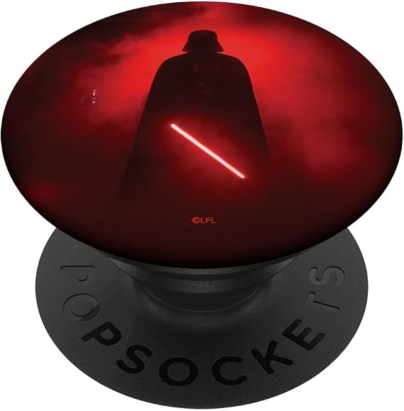 Star Wars Darth Vader Red Lightsaber Shadow PopSockets Adhesive PopGrip