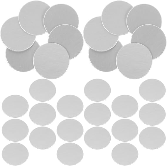 300pcs Bottle Covers for Sealing Aluminum Foil Inner Seals Freshness Preservation Easy to Use Silver Sealing Gaskets for Plastic and Cosmetic Bottles Suitable for Cosmetic