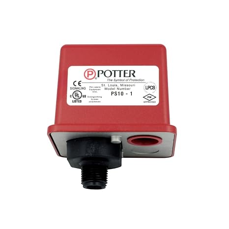 POTTER PS10-1 WATERFLOW Pressure Switch SPDT