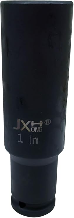 1/2"Drive 1" Extra Deep Impact Socket, 6-Point, 5" Long