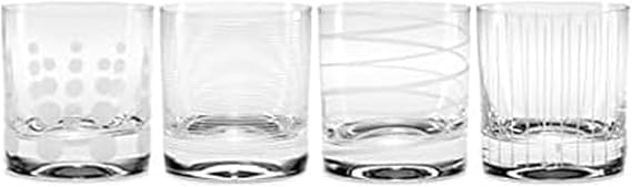 Mikasa Cheers 4-Piece Double Old Fashioned Glasses 12.75 oz