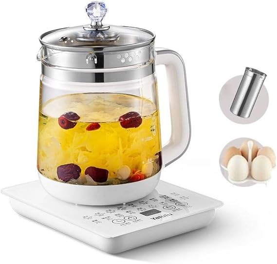 Health Pot, Brewing Pot, Smart Glass Water Kettle, Thermostatic Tea Maker, Large Capacity, Multi-functional, Temperature Control, Automatic Warm, Timing, Anti-scald, Empty Boiling Function