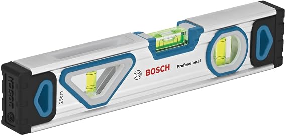 Bosch Professional Su terazisi 25 cm mıknatıs sistemli, çepeçevre okunabilir, alüminyum gövde, sağlam uç kapakları
