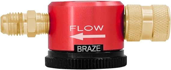 Nitrogen Purge Tool, 1/4 Inch Connector, Nitrogen Gas Regulator Brazing Tool with 3 Point Position Dial for Rapid Switching, for HVAC Equipment