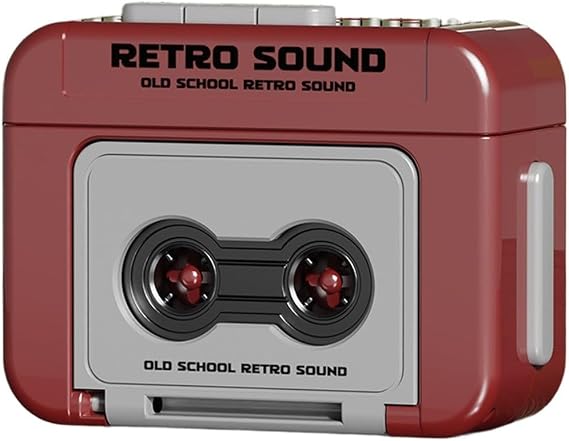 Retro Cassette Recorder Keychain, Portable Vintage Tape Player with Nostalgic Style, Compact Tape Recorder Keyring for Couples or Friends