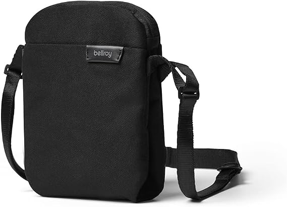 Bellroy City Pouch, Everyday Crossbody Bag - MelbourneBlack | 1L crossbody bag with room for an e-reader or small tablet, a wallet, sunglasses and phone