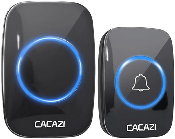Wireless Remote Control Doorbell 300 Meters Cacazi with LED Melody