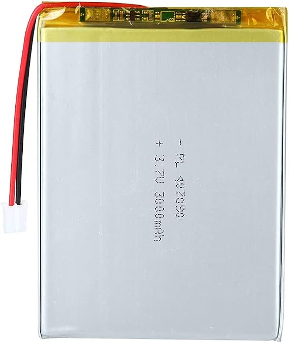 3.7V 3000mAh 407090 LiPo Battery with JST PH2.0mm 2-Pin Connector