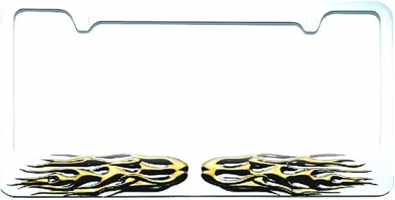 Bully WL210-CG Flame License Plate Frame