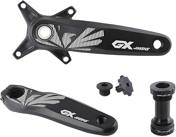 HillMiles MTB 104 BCD Mountain Bike Crankset,170/175mm Bicycle Crankset, Optional Crank/Crank Bottom Bracket/Crank Bottom Bracket and Round Tooth Chainring