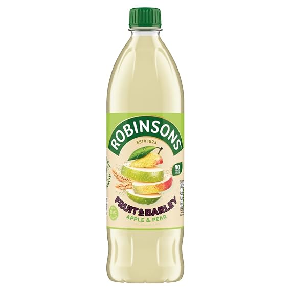 Robinsons Fruit and Barley Real Fruit Squash, Low Calorie. Apple and Pear, 1 Litre, 20 Servings