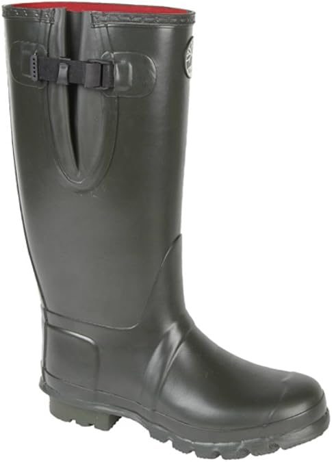 Neoprene Lined Wide Fitting Dark Olive Green Wellies (5)