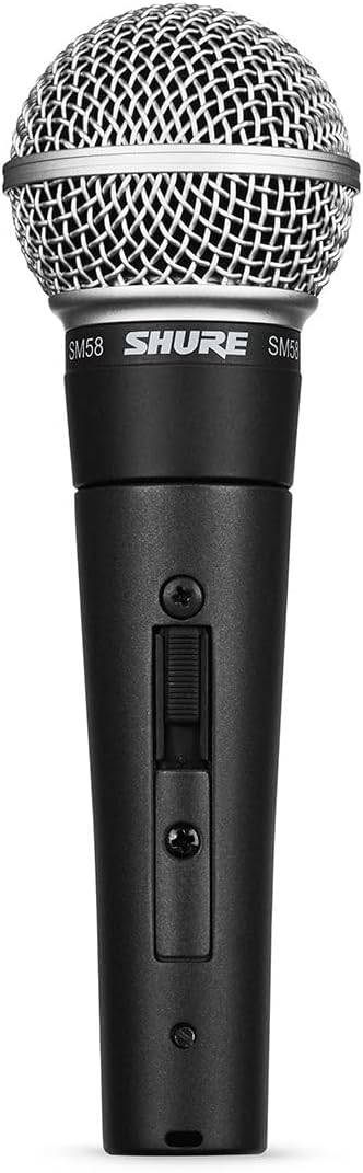 Shure SM58 SE with Switch – The Legend of Vocal Microphones for the demanding beginner and Professional Use Pneumatic shock resistance ball grille with integrated pop filter A25D clamp bag 3 pin XLR connector