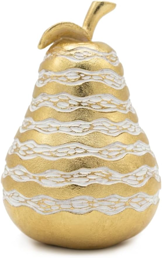 Pear Gold Decor Modern Home Decor Abstract Sculptural Figurine