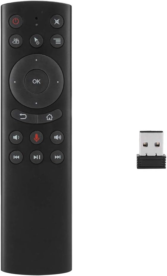 G20 Remote Control, 2.4G Technology Remote Controller Support IR Learning and Low Battery Prompt with USB Receiver