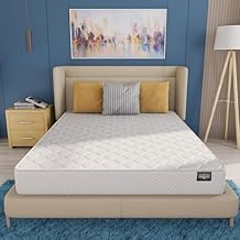 Premium Queen Mattress 8 Inches 60X80 White Medium Firm Hybrid for Bed Queen Size Mattress Bonnell Springs Tight Euro Top High Density & Cool Comfort Foam Rolled in a Box