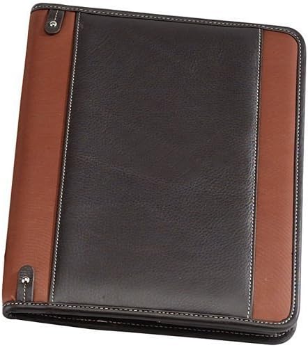 Bellino Deluxe Napa Leather Executive Padfolio Note Pad, Rust