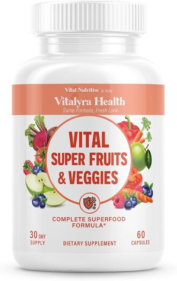 VITAL NUTRITIVE Super Fruits & Veggies -2-in-1 Fruit & Vegetable Supplement